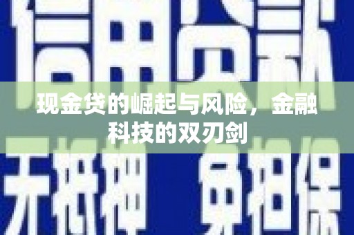 美兰现金贷的崛起与风险，金融科技的双刃剑