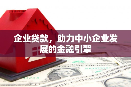美兰企业贷款，助力中小企业发展的金融引擎