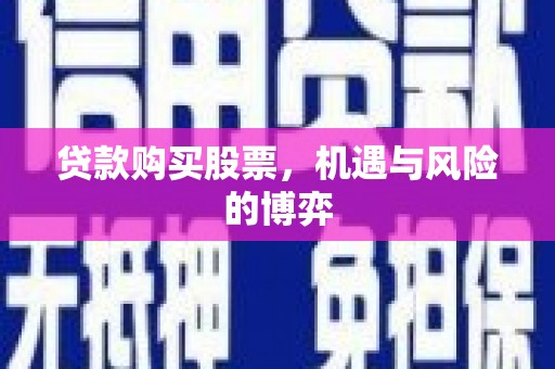 美兰贷款购买股票，机遇与风险的博弈