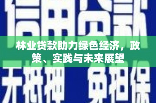 美兰林业贷款助力绿色经济，政策、实践与未来展望