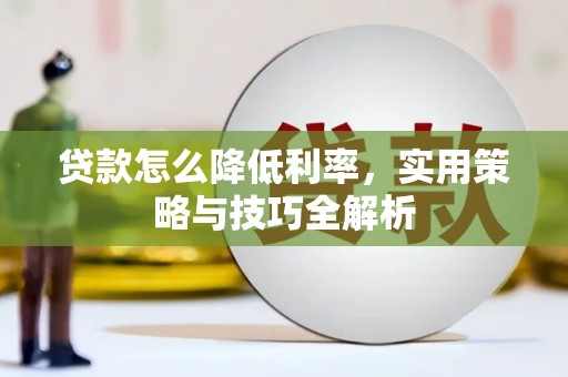美兰贷款怎么降低利率，实用策略与技巧全解析