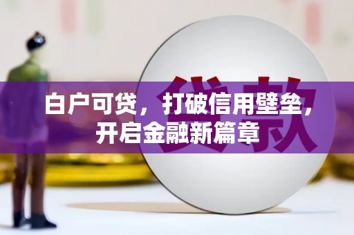 美兰白户可贷，打破信用壁垒，开启金融新篇章