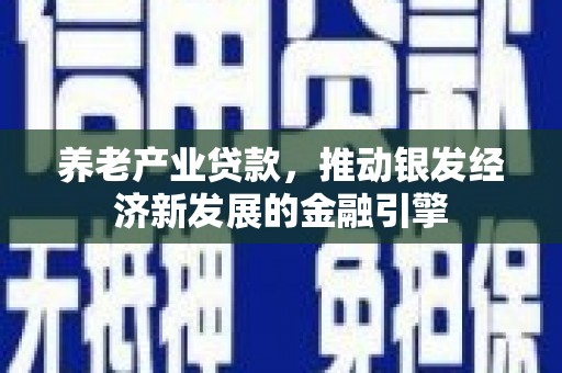 美兰养老产业贷款，推动银发经济新发展的金融引擎