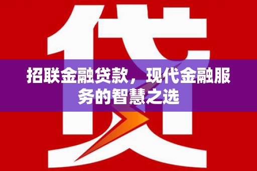 美兰招联金融贷款，现代金融服务的智慧之选