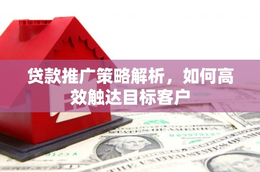 美兰贷款推广策略解析，如何高效触达目标客户