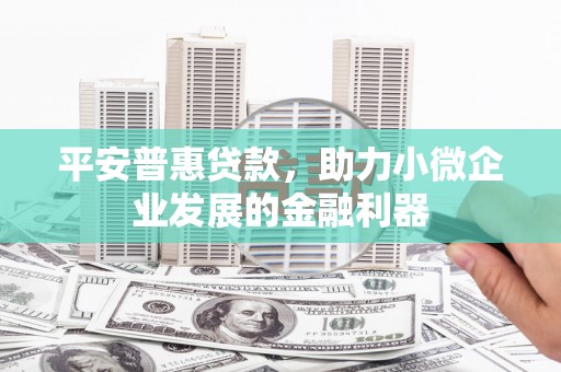 美兰平安普惠贷款，助力小微企业发展的金融利器