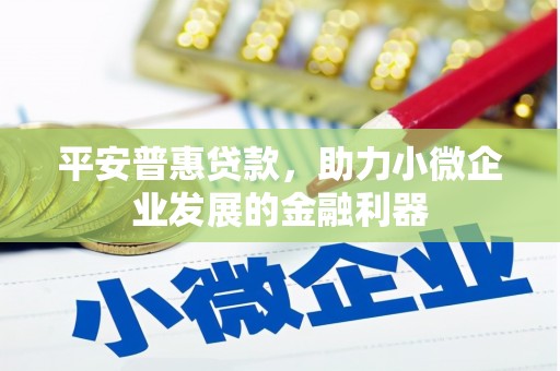 美兰平安普惠贷款，助力小微企业发展的金融利器