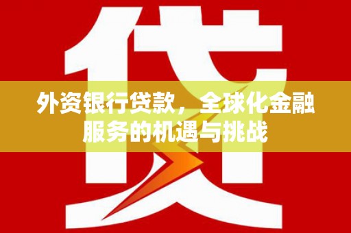 美兰外资银行贷款，全球化金融服务的机遇与挑战