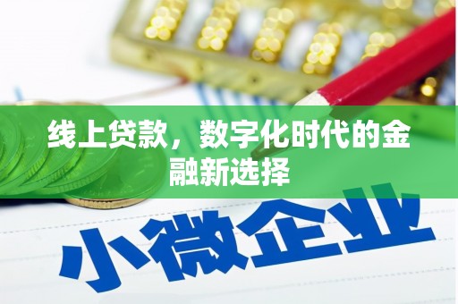 美兰线上贷款，数字化时代的金融新选择