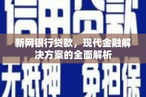 美兰新网银行贷款，现代金融解决方案的全面解析