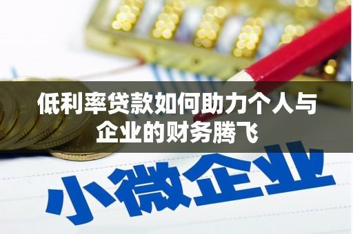 美兰低利率贷款如何助力个人与企业的财务腾飞
