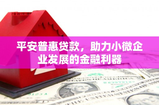 美兰平安普惠贷款，助力小微企业发展的金融利器